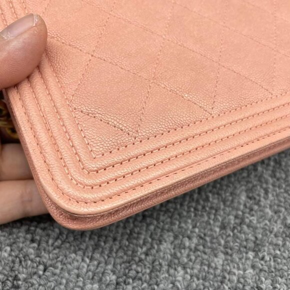 100% Authentic CHANEL Boy Leather Shoulder Bag - Picture 8 of 15